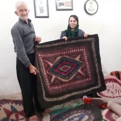 Making process of Persian felt rugs