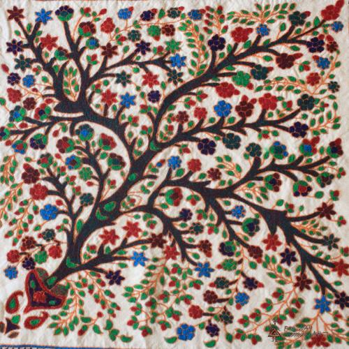 Tree Of Life Hand Embroidery Tapestry farwayart suzani textile art farwayart