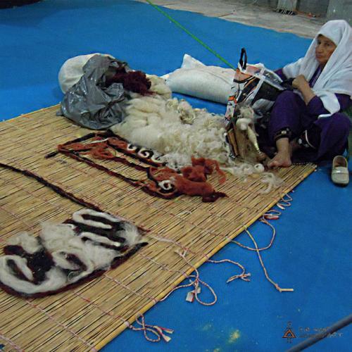 Turkmen Handmade Felt Rug handmade indigenous felt rug farwayart