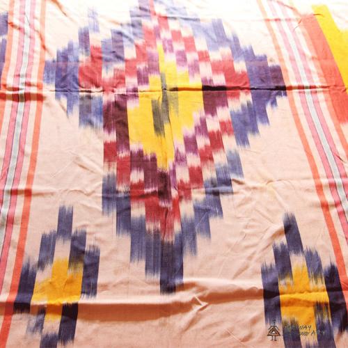 Handwoven Ikat Blanket, Throw handwoven ikat farwayart