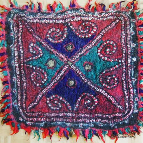 Persian handmade felt rug