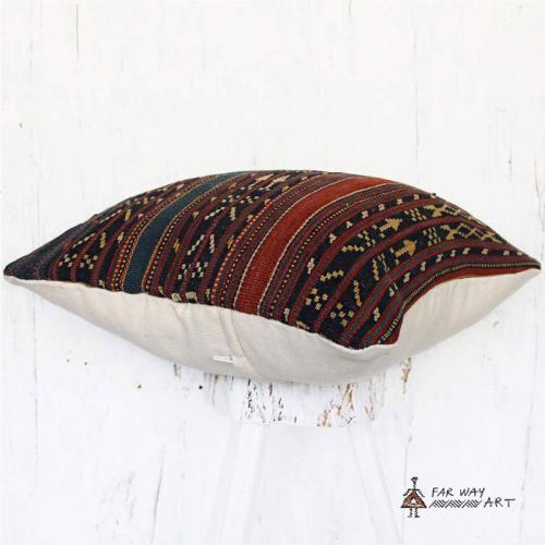 Persian Antique Flat Woven Rug Pillow antique flatwoven pillow3 farwayart