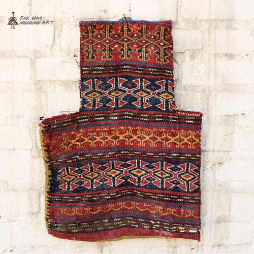 Antique Tribal Decorative Rug Salt Bag