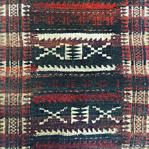 Persian antique tribal rug (Nomadic Baluch Bag ) balouch vintage kilim farwayart