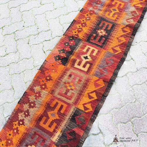 Baluch Tribal Kilim Runner Rug