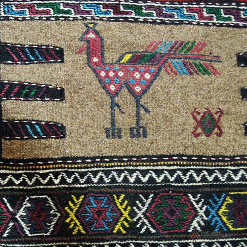 Persian nomadic rug (Kurdish Sofreh) bohemian rug decor2 farwayart