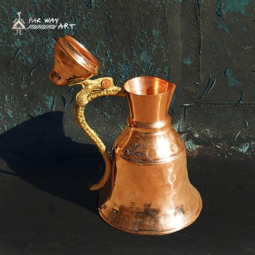 Handmade & Hammered Copper Set handmade copper oil cruet farwayart