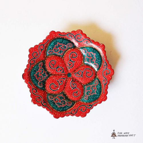 Hand-painted & Enameled Mandala Plates (Meenakari) handpainted plates6 farwayart