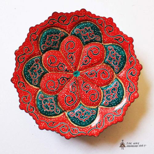 Hand-painted & Enameled Mandala Plates (Meenakari) handpainted plates7 farwayart