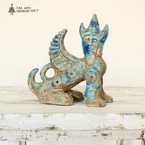 Persian Ancient Creature Pottery Sculpture