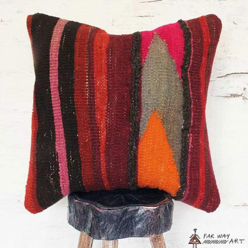 Vibrant Kilim Pillow Cover