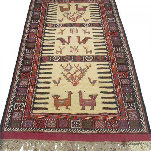 Persian tribal Rug (Kurdish Sofreh) kurdish rug farwayart