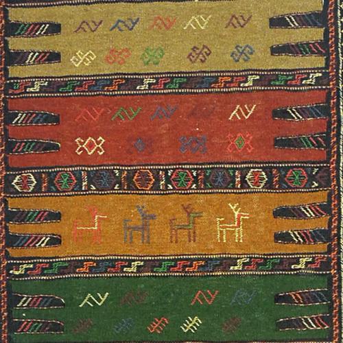 Persian nomadic kilim ( Kurdish Sofreh ) nomaric rug farwayart