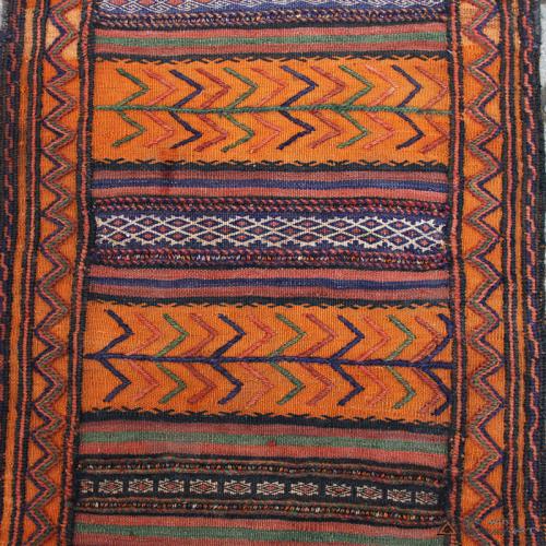 Semi-antique Persian Orange nomadic Kilim persia orange tribal kilim3 farwayart