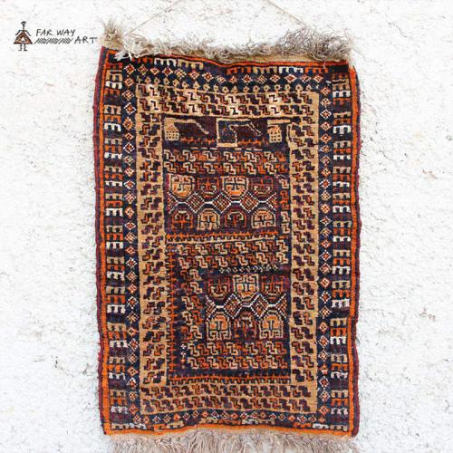 Small Semi-antique Rug Wall Decor