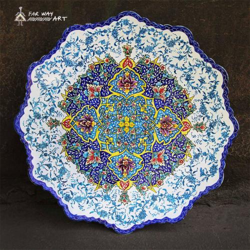 Persian Hand-painted Meenakari Plate