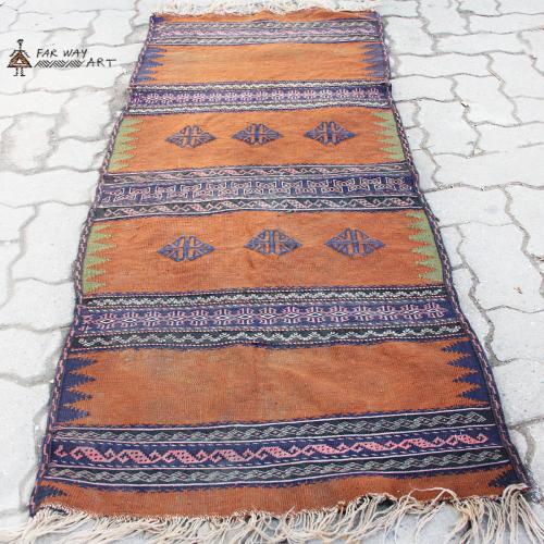 Persian Nomadic Vintage Kilim Rug persian nomadic vintage kilim rug farwayart2