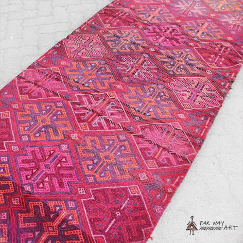 Vintage Pink Boho Runner Rug