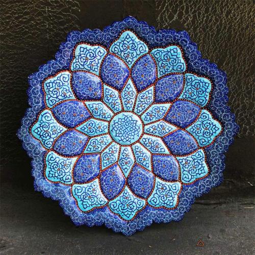 Persian Hand-painted Mandala Plate