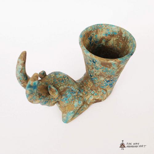 Ancient Persian Statues Pottery Vase ram shape pottery2 farwayart