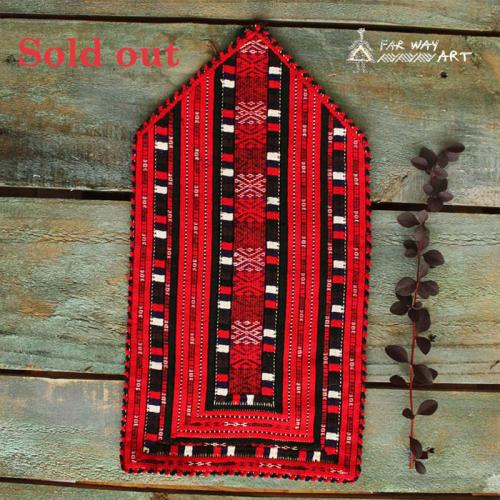Small Red Tribal Needlepoint