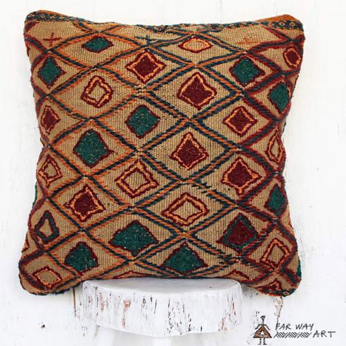 Tribal Artistic Rug Pillow Cover