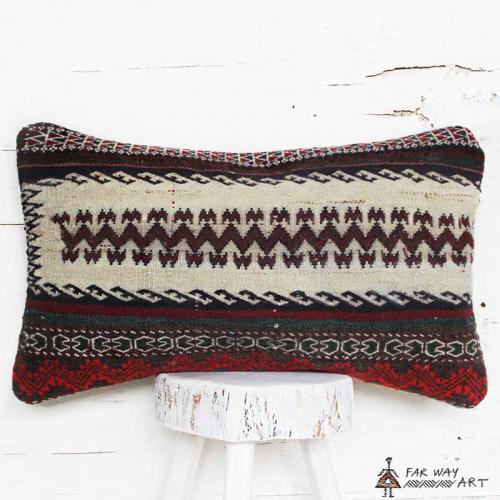Tribal Lumbar Rug Pillow