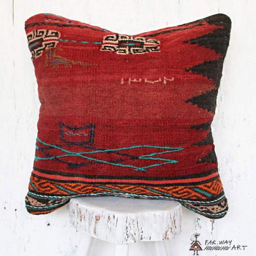 Vintage Tribal Kilim Pillow no.1