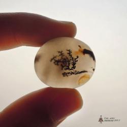 Scenic Dendritic Agate Cabochon Gemstone