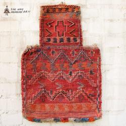 Antique Persian Wall Kilim Salt Bag