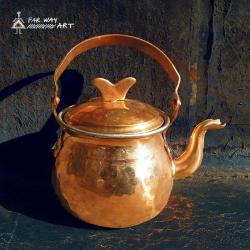 Hand hammered copper Pot