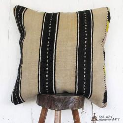 Minimal Tribal Rug Pillow