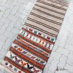 Vintage Persian tribal kilim rug