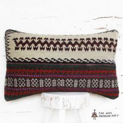 Minimal Tribal Lumbar Rug Pillow