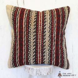 Striped Tribal Kilim Pillow