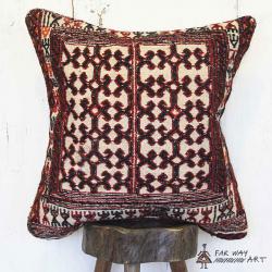 Tribal Rug Pillow With A Unique Design