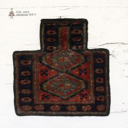 Antique Persian tribal salt bag rug