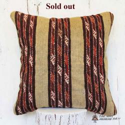 Striped Persian Tribal Kilim Pillow